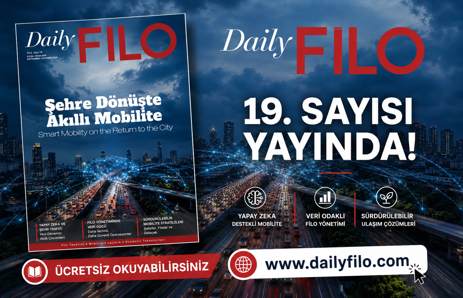 Daily Filo’nun 19. Sayısı Yayında: Şehre Dönüşte Akıllı Mobilite